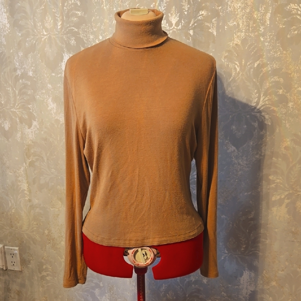 Chic Camel Turtleneck Sweater